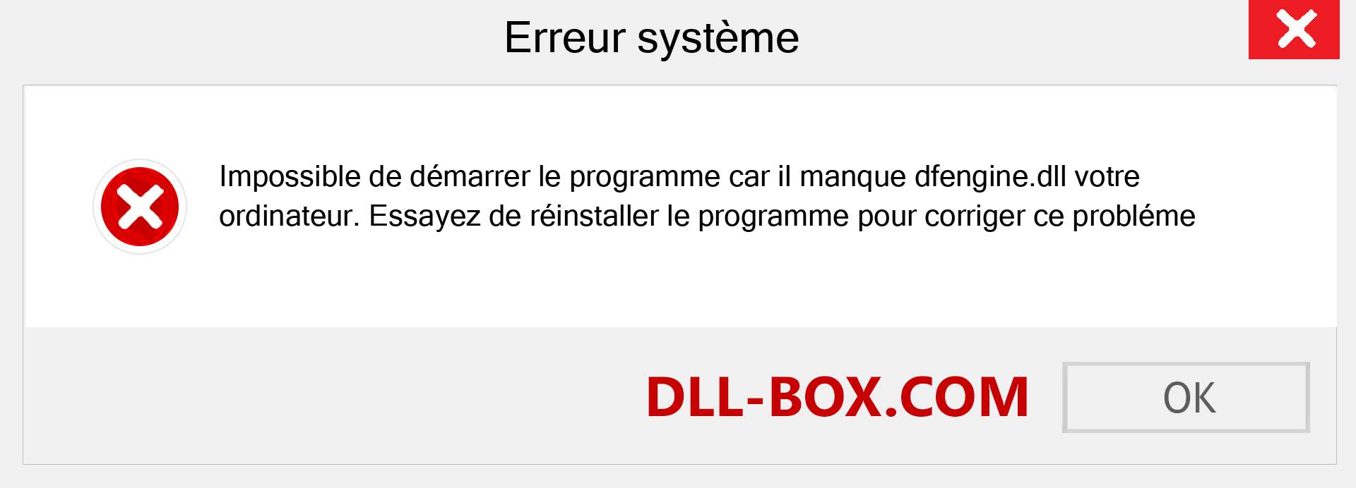 Le fichier dfengine.dll est manquant ?. Télécharger pour Windows 7, 8, 10 - Correction de l'erreur manquante dfengine dll sur Windows, photos, images